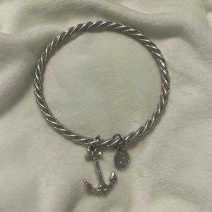 Kiel James Patrick Rope bracelet with Anchor Charm